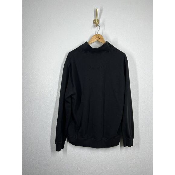 Tailorbyrd 1/4 Zip Fleece Pullover Size XL Black Sweatshirt - Picture 5 of 5